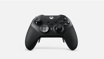 Xbox Elite draadloze controller serie 2 in zwart en wit.