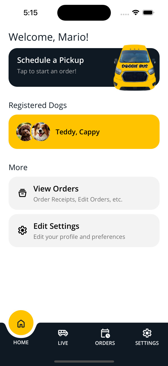 Dashboard screenshot