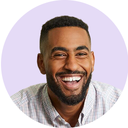 De contactfoto van een persoon