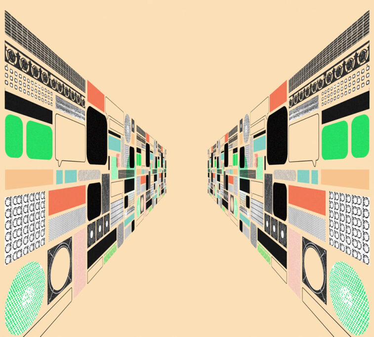 Abstract datacenter illustration