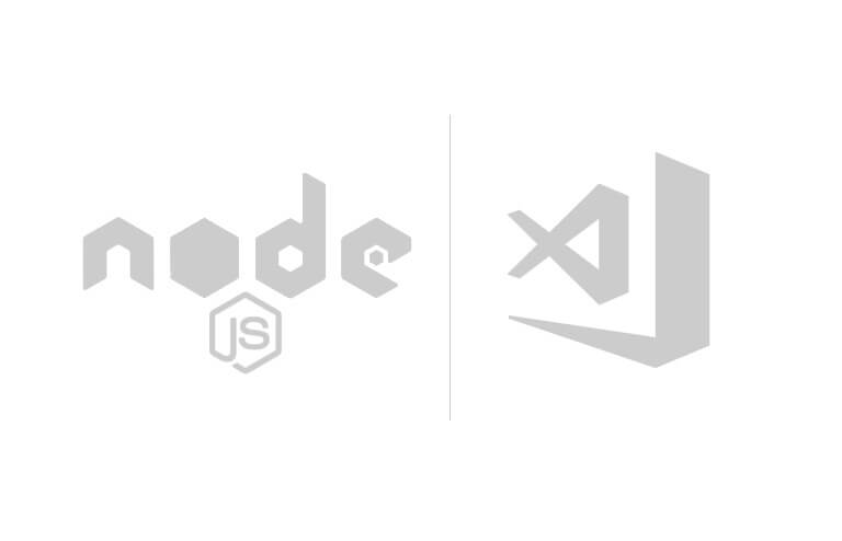 Node.js and Visual Studio Code logos